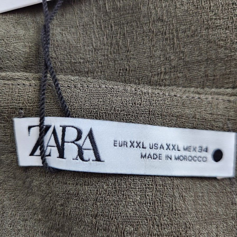 Zara Women's Long Maxi Evening Shift Dress Boat Neck New With Tags Size XXL - Picture 11 of 16